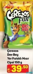 ÇEREZOS FOX DEV BOY YER FISTIKLI MISIR CİPSİ 150 G ÇEREZOS FOX DEV BOY YER FISTIKLI MISIR CİPSİ 150 G